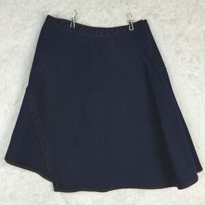 EDC By Esprit Womens Skirt Denim Asymmetrical Above Knee‎ Dark Indigo Wash M